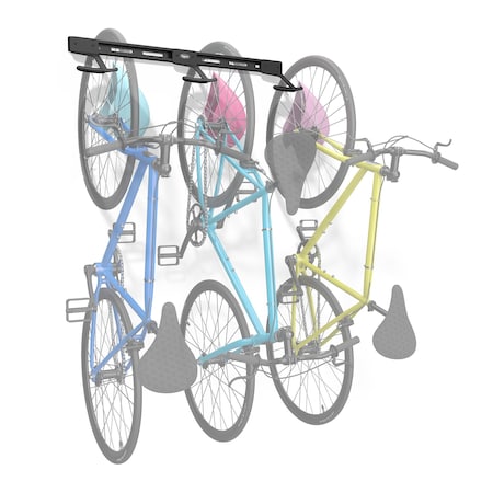 Koova Wall Mount 3 Bike Rack KV-Bike3-V1